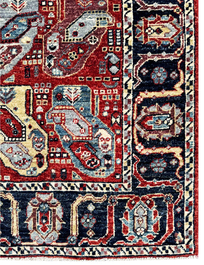 Turkmen weave Afghan , 19th century Caucasian design, 580x81cm | Rug# 27247