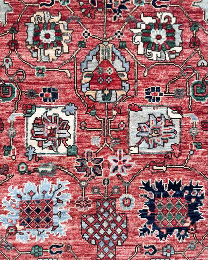 Afghan Turkmen weave hall runner , 16th century Safavid design, ,599x84cm | Rug# 27252