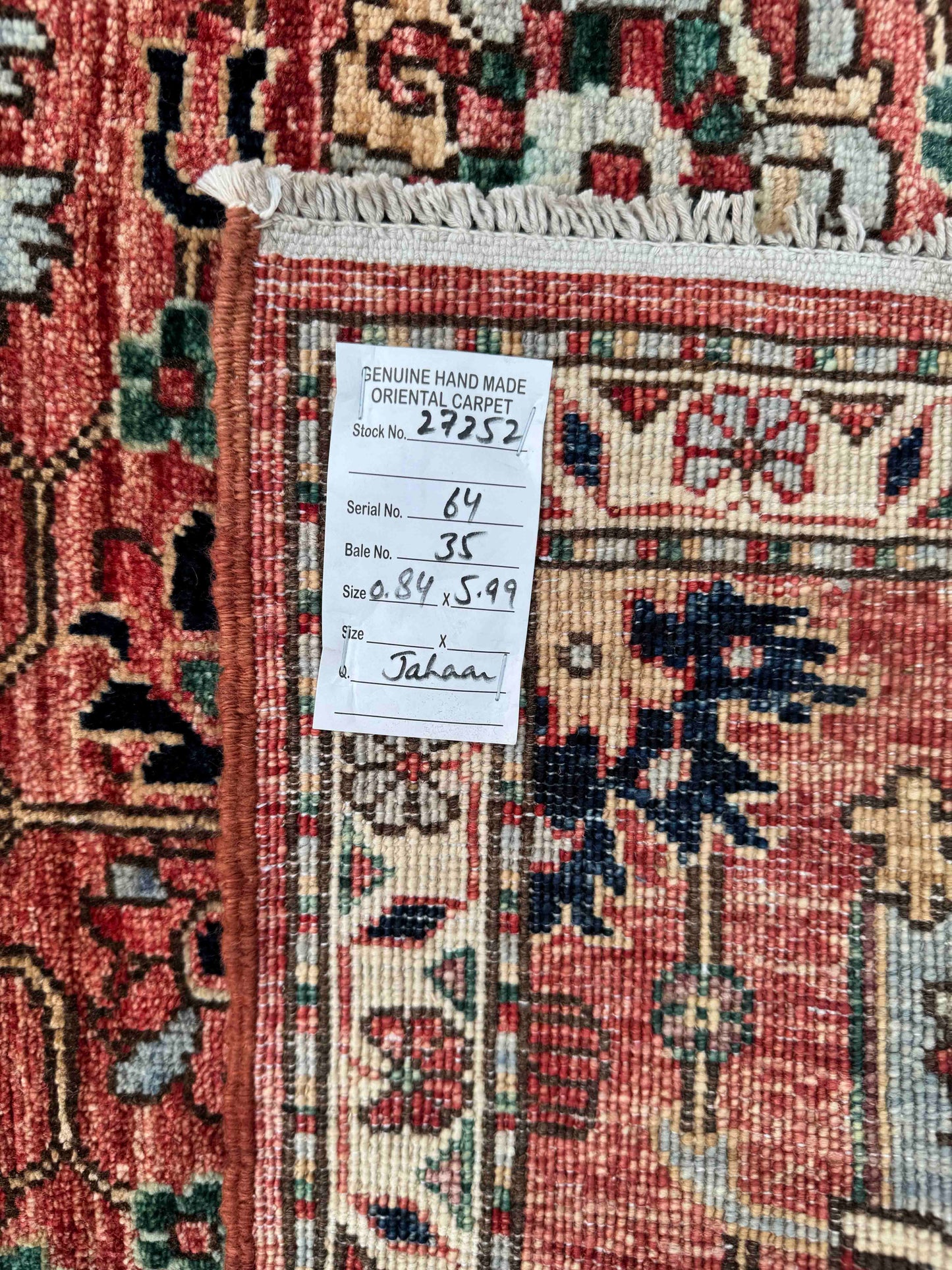 Afghan Turkmen weave hall runner , 16th century Safavid design, ,599x84cm | Rug# 27252