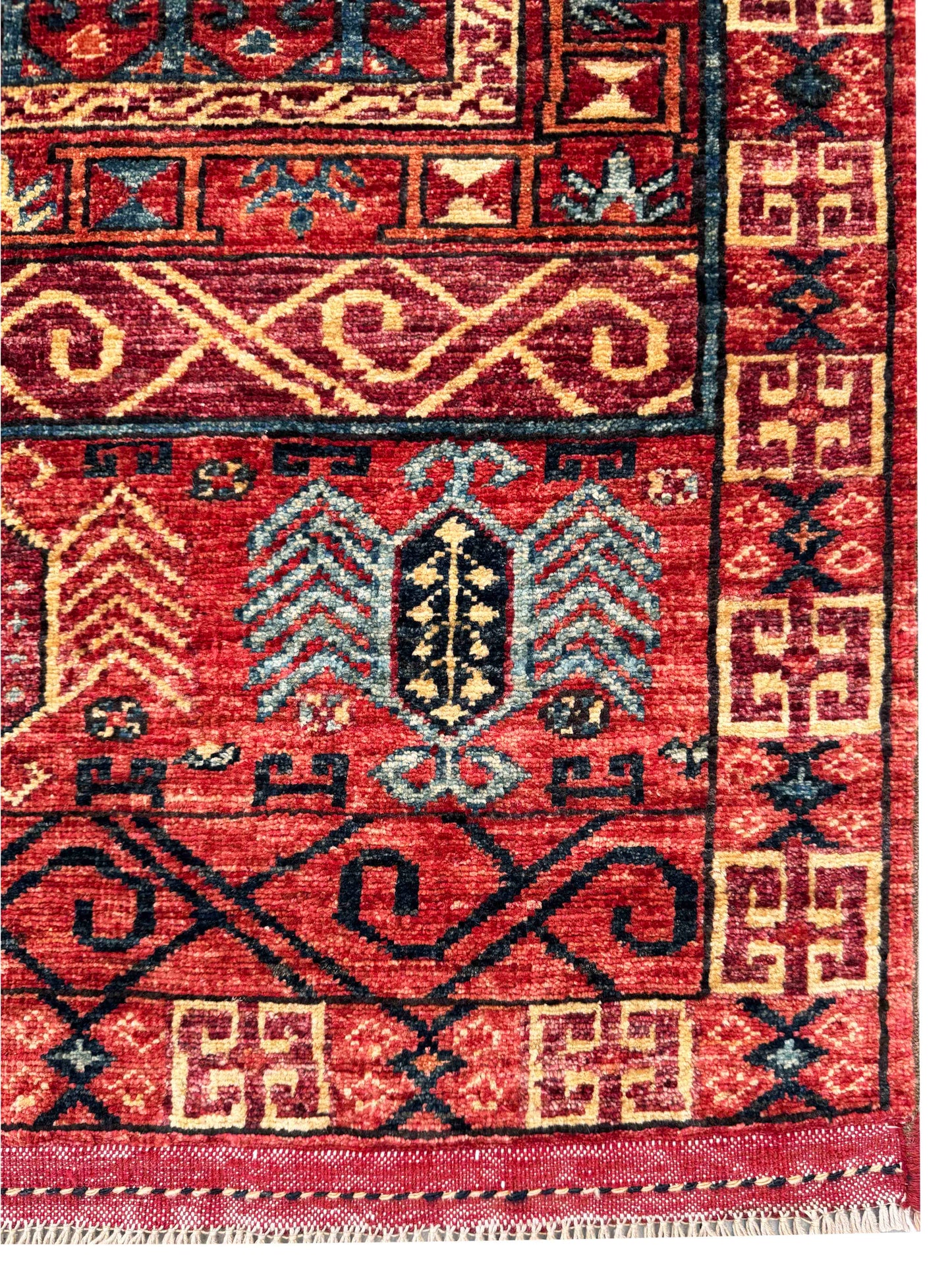 Ersari weave Khiva runner, Hatchli design,  302x85cm | Rug# 27254