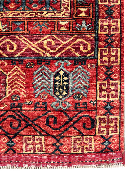 Ersari weave Khiva runner, Hatchli design,  302x85cm | Rug# 27254