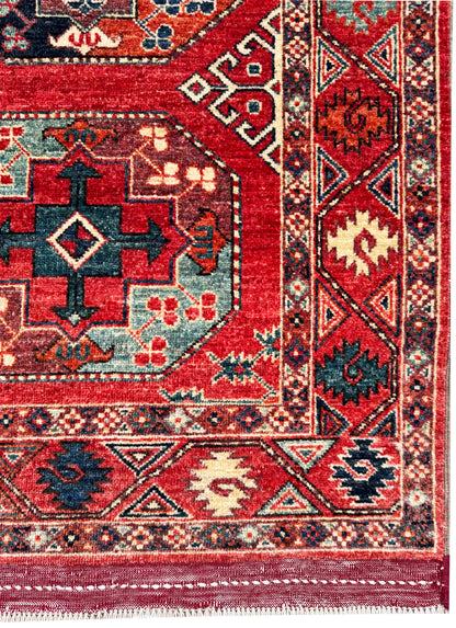 Ersari Turkmen, Khiva-Uzbekistan, natural vegetable dyes 300x84cm |  Rug# 27250