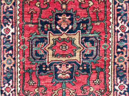 Turkmen weave Afghan, 19th century Serapi desing 176x66 cm | Rug# 27258