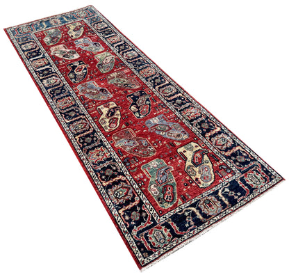 Turkmen weave Afghan, 19th century Caucasian Paisley design,  176x66 cm | Rug# 27259