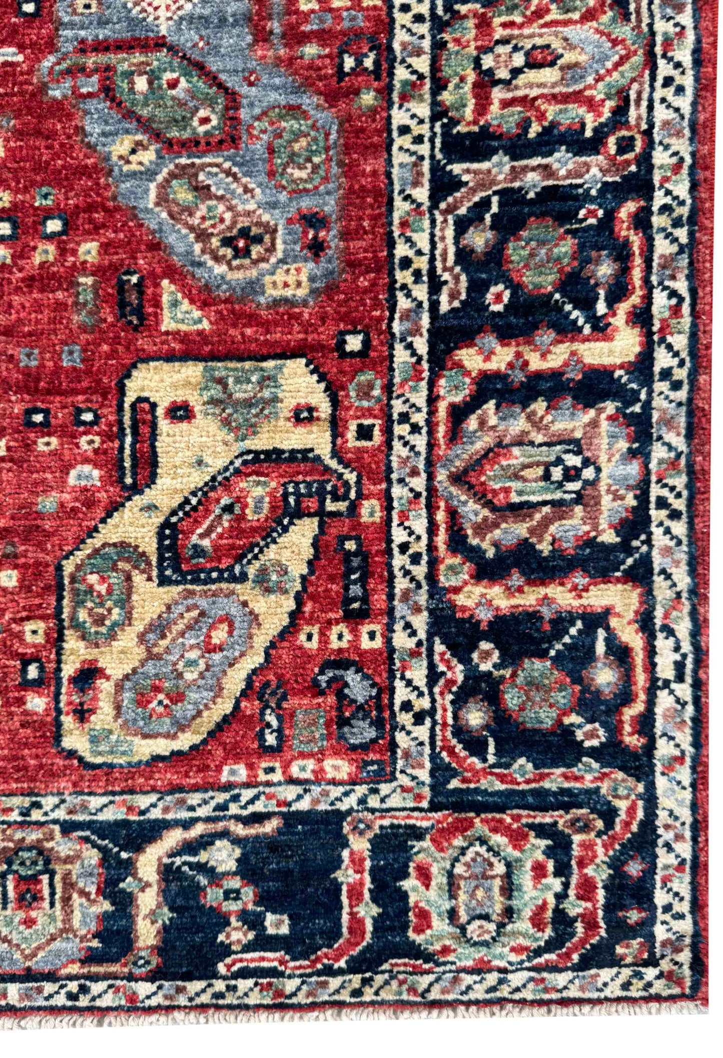 Turkmen weave Afghan, 19th century Caucasian Paisley design,  176x66 cm | Rug# 27259