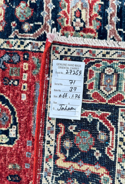 Turkmen weave Afghan, 19th century Caucasian Paisley design,  176x66 cm | Rug# 27259