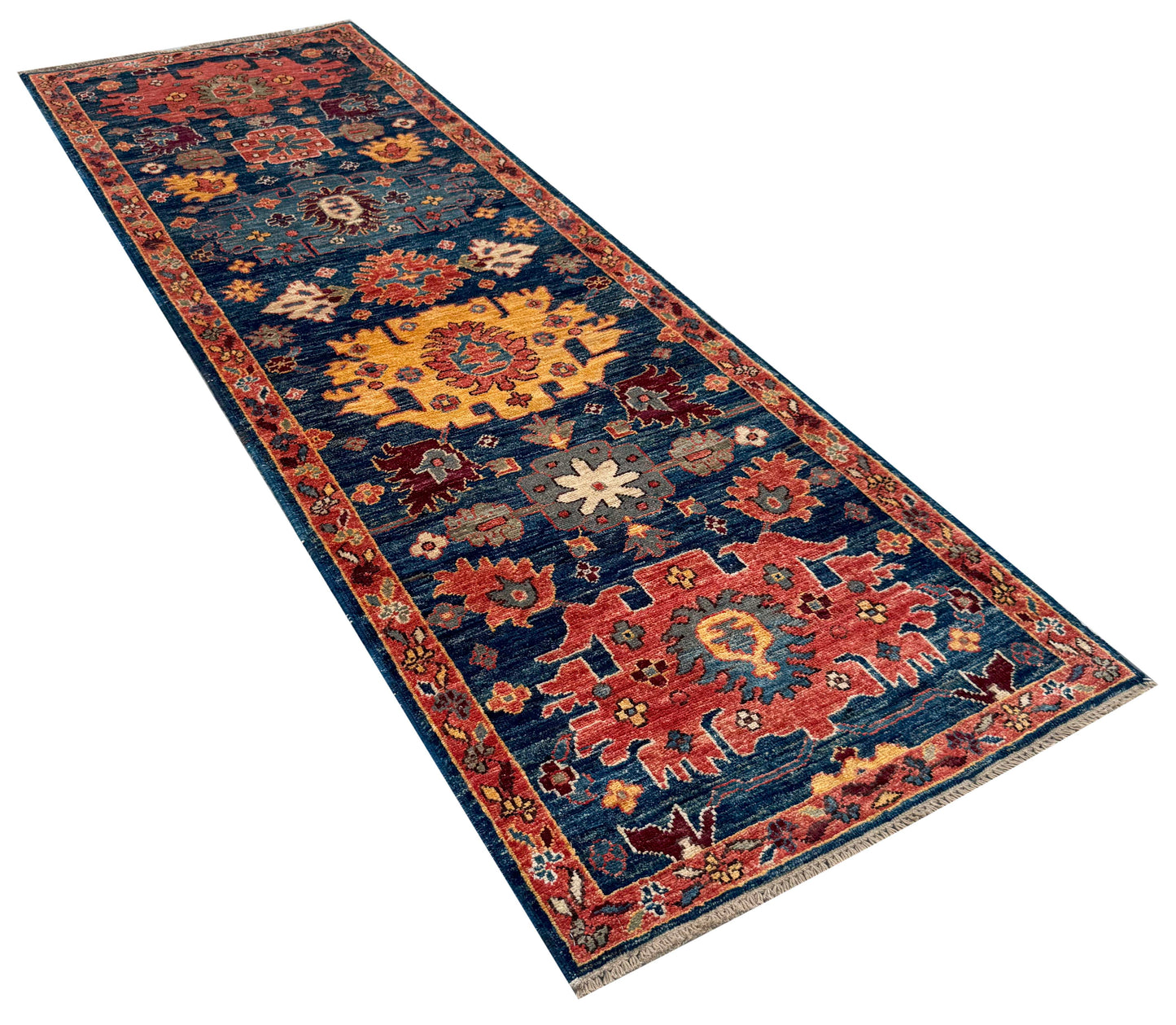 Turkmen weave Afghan, Safavid guls  196x67cm | Rug# 27262