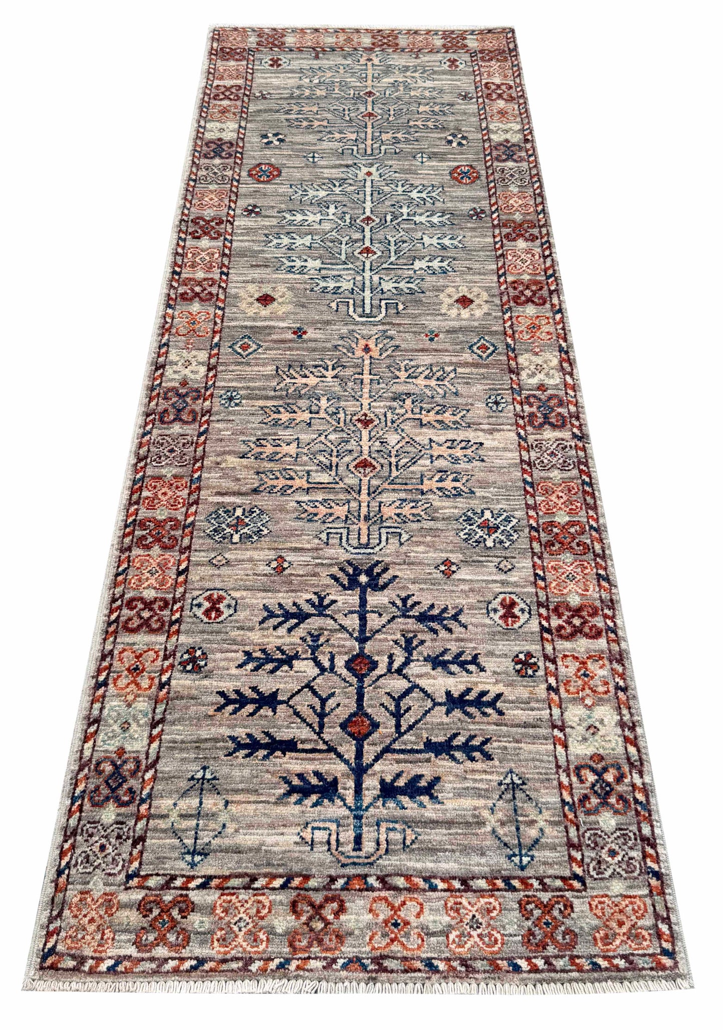 Turkmen weave Afghan, 19th.c Bakhshaish Ziegler inspired  176x64cm | Rug# 27265