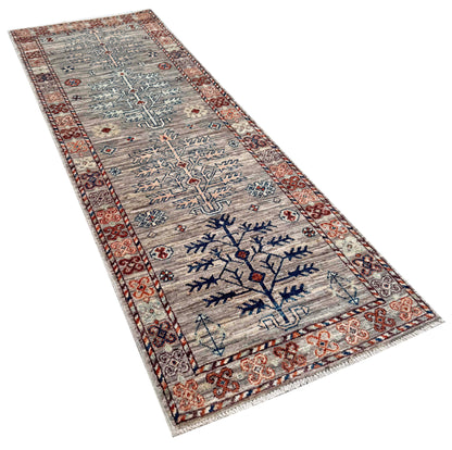 Turkmen weave Afghan, 19th.c Bakhshaish Ziegler inspired  176x64cm | Rug# 27265