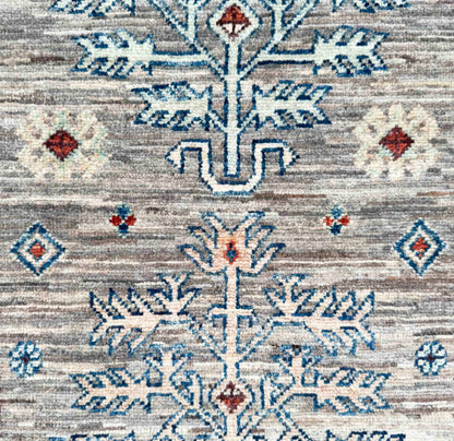 Turkmen weave Afghan, 19th.c Bakhshaish Ziegler inspired  176x64cm | Rug# 27265