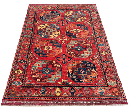 Ersari Turkmen, 12th century Temirdshin Gol inspired 182x123cm | Rug# 27269