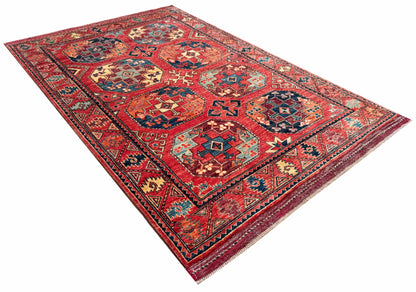 Ersari Turkmen, 12th century Temirdshin Gol inspired 182x123cm | Rug# 27269