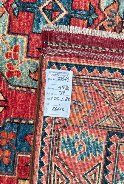 Ersari Turkmen, 12th century Temirdshin Gol inspired 182x123cm | Rug# 27269