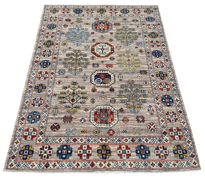 Turkmen weave Afghan, 19th century Caucasian inspired 178x122cm | Rug# 27272