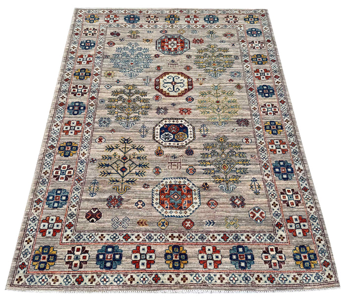 Turkmen weave Afghan, 19th century Caucasian inspired 178x122cm | Rug# 27272