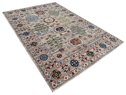 Turkmen weave Afghan, 19th century Caucasian inspired 178x122cm | Rug# 27272