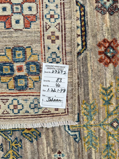 Turkmen weave Afghan, 19th century Caucasian inspired 178x122cm | Rug# 27272