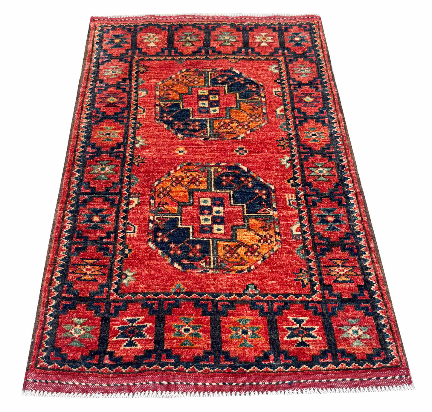 Ersari Turkmen, 12th century Temirdshin Gol inspired 96 x61 cm | Rug# 27276