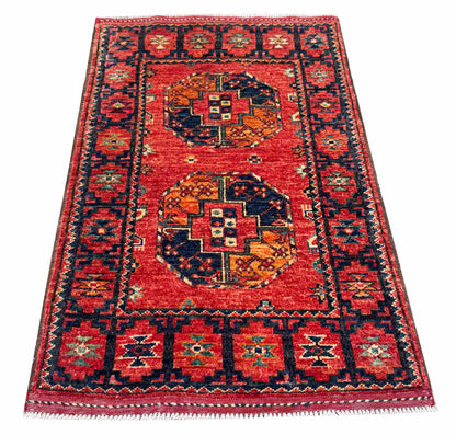 Ersari Turkmen, 12th century Temirdshin Gol inspired 96 x61 cm | Rug# 27276