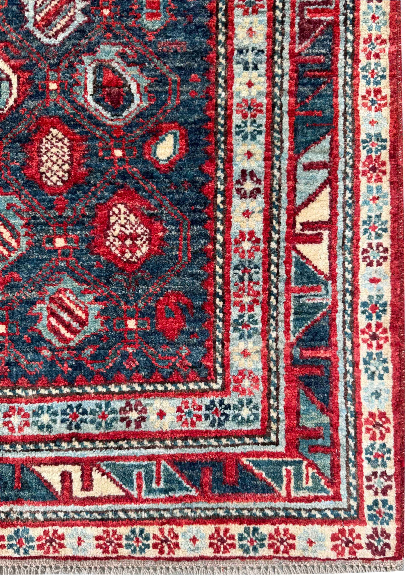 Turkmen weave Afghan, 19th century Caucasian prayer inspired 157x127 cm | Rug# 27278