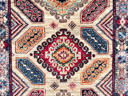 Turkmen weave Afghan, 19th century Caucasian design  245x77cm | Rug# 27280