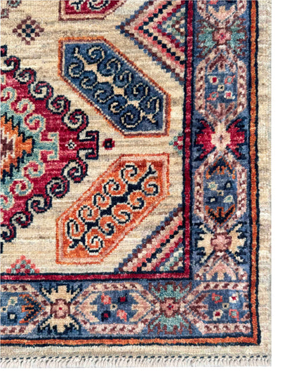 Turkmen weave Afghan, 19th century Caucasian design  245x77cm | Rug# 27280