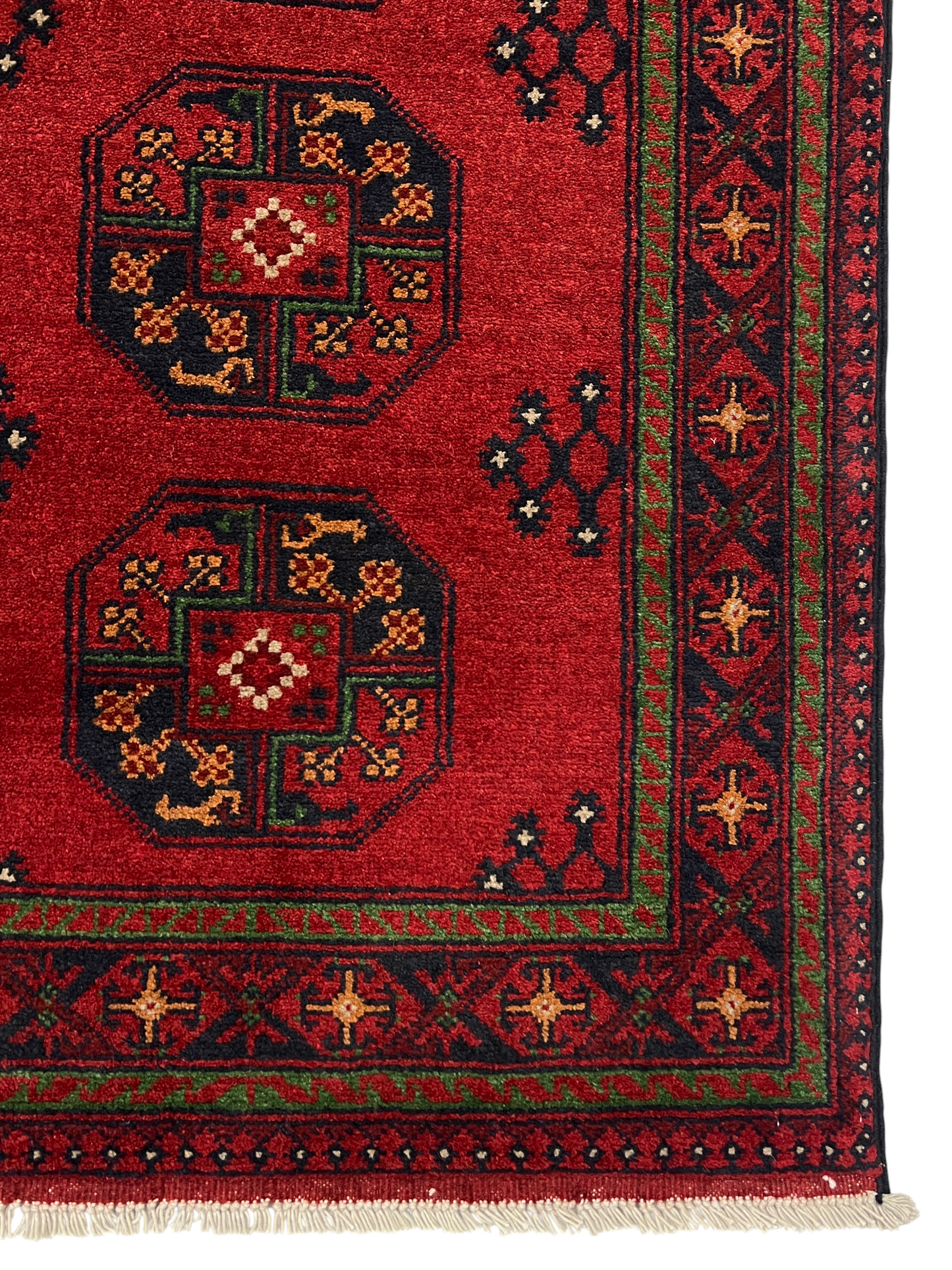 Erdsari weave Afghan runner, Dolatabad design, 692x81cm | Rug# 27282