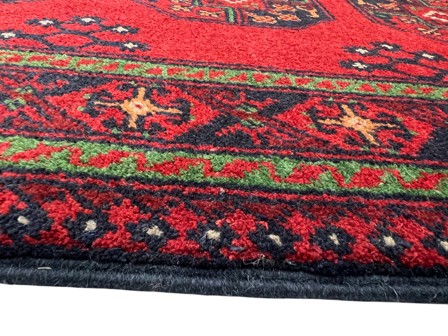 Erdsari weave Afghan runner, Dolatabad design, 692x81cm | Rug# 27282
