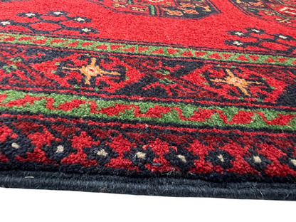 Erdsari weave Afghan runner, Dolatabad design, 692x81cm | Rug# 27282
