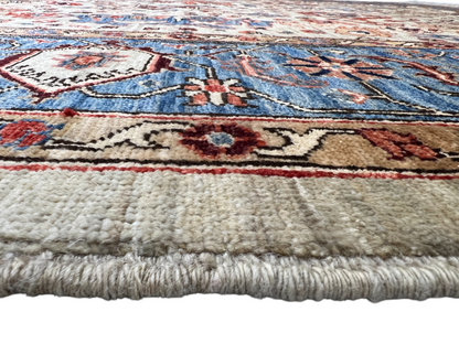 Afghan Turkmen weave, 18th century Oushak design, 300×253 cm | Rug# 27283