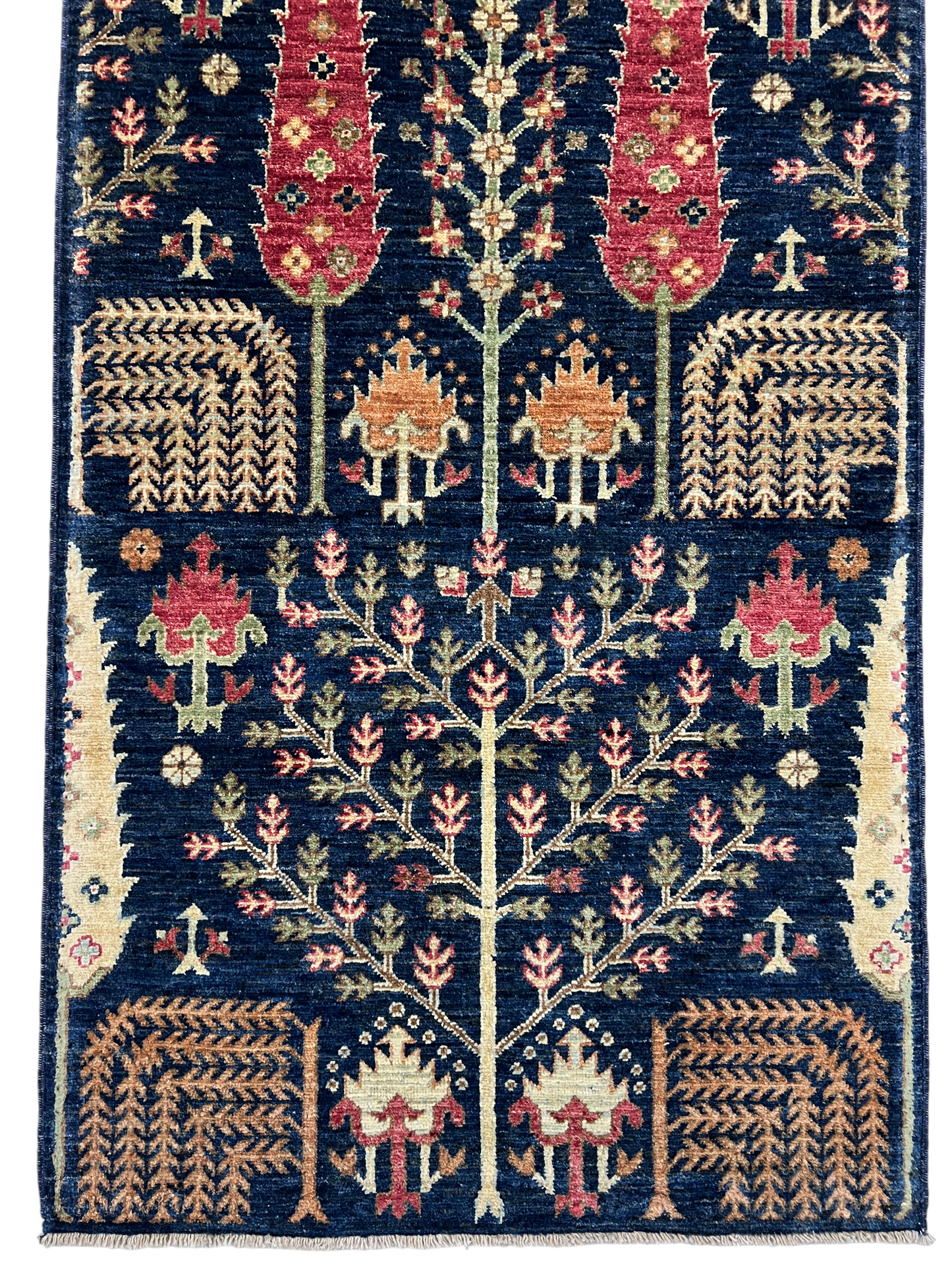 Turkmen weave Afghan, 16th century Safavid design  400x85cm |  Rug# 27286