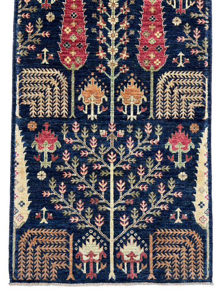 Turkmen weave Afghan, 16th century Safavid design  400x85cm |  Rug# 27286