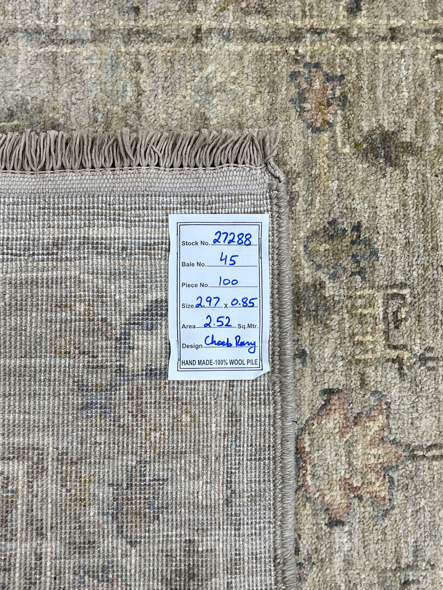 Turkmen weave Afghan, 17th century Safavid design 297x85 cm | Rug# 27288