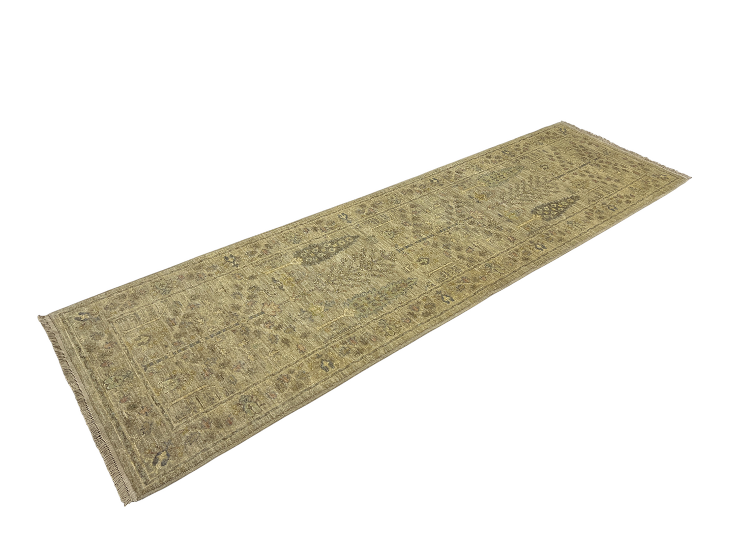 Turkmen weave Afghan, 17th century Safavid design 297x85 cm | Rug# 27288