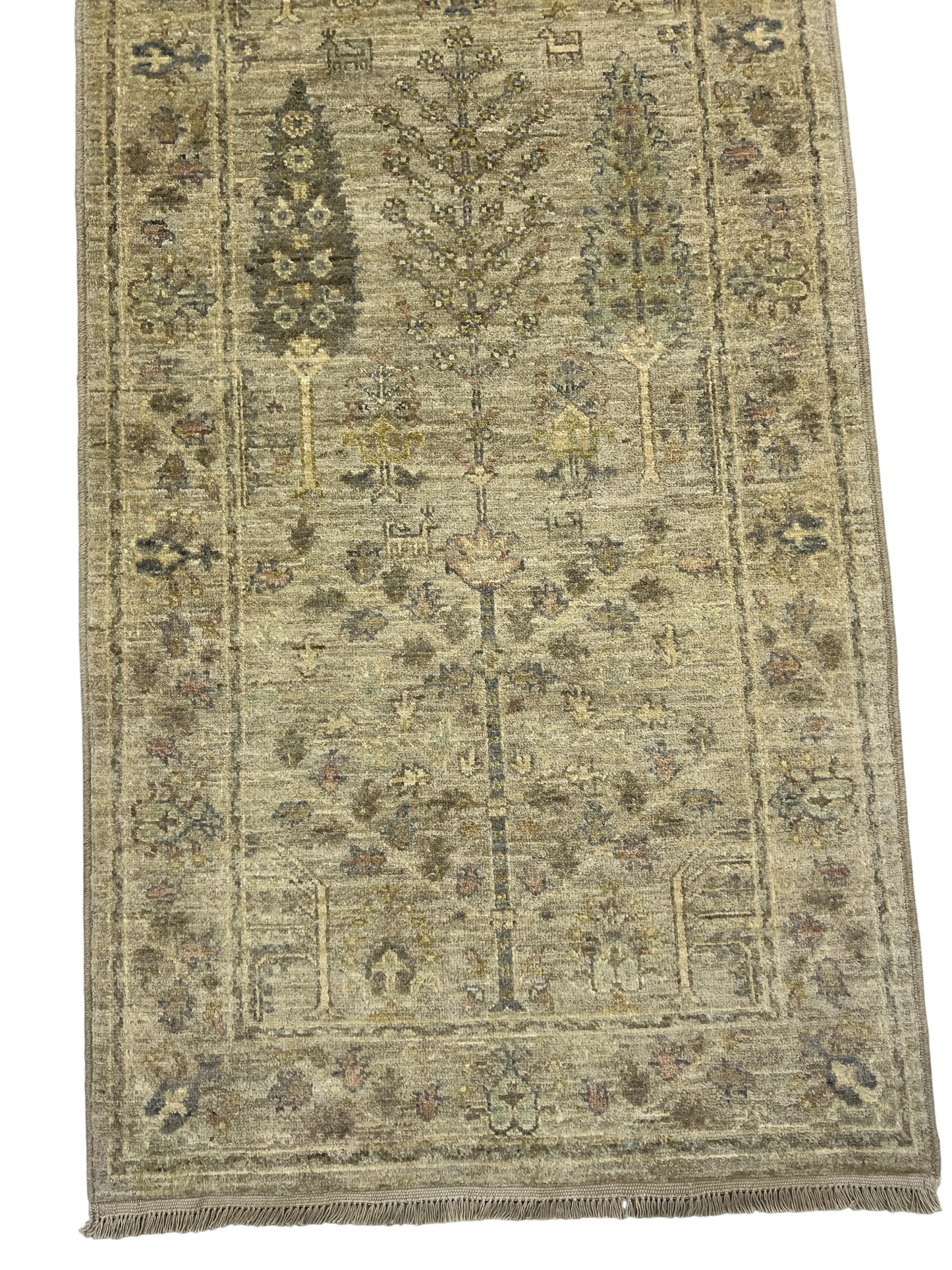 Turkmen weave Afghan, 17th century Safavid design 297x85 cm | Rug# 27288