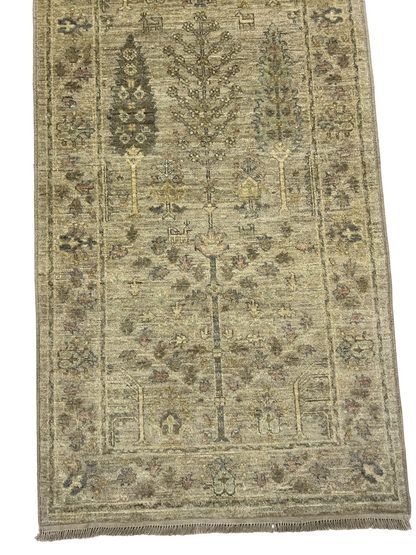 Turkmen weave Afghan, 17th century Safavid design 297x85 cm | Rug# 27288