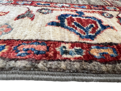 Turkmen weave Afghan, 19th Serapi design 293x80cm | Rug#27289