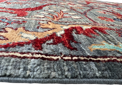 Turkmen weave Afghan, 17th Bijar design 351x79 cm | Rug# 27292