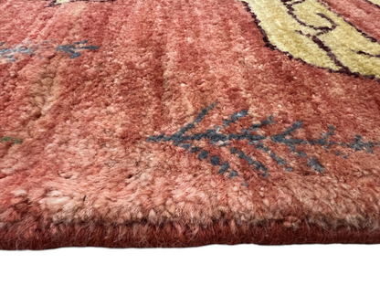 Turkmen weave Afghan, Lion rug design  145x102 cm | Rug# 27293