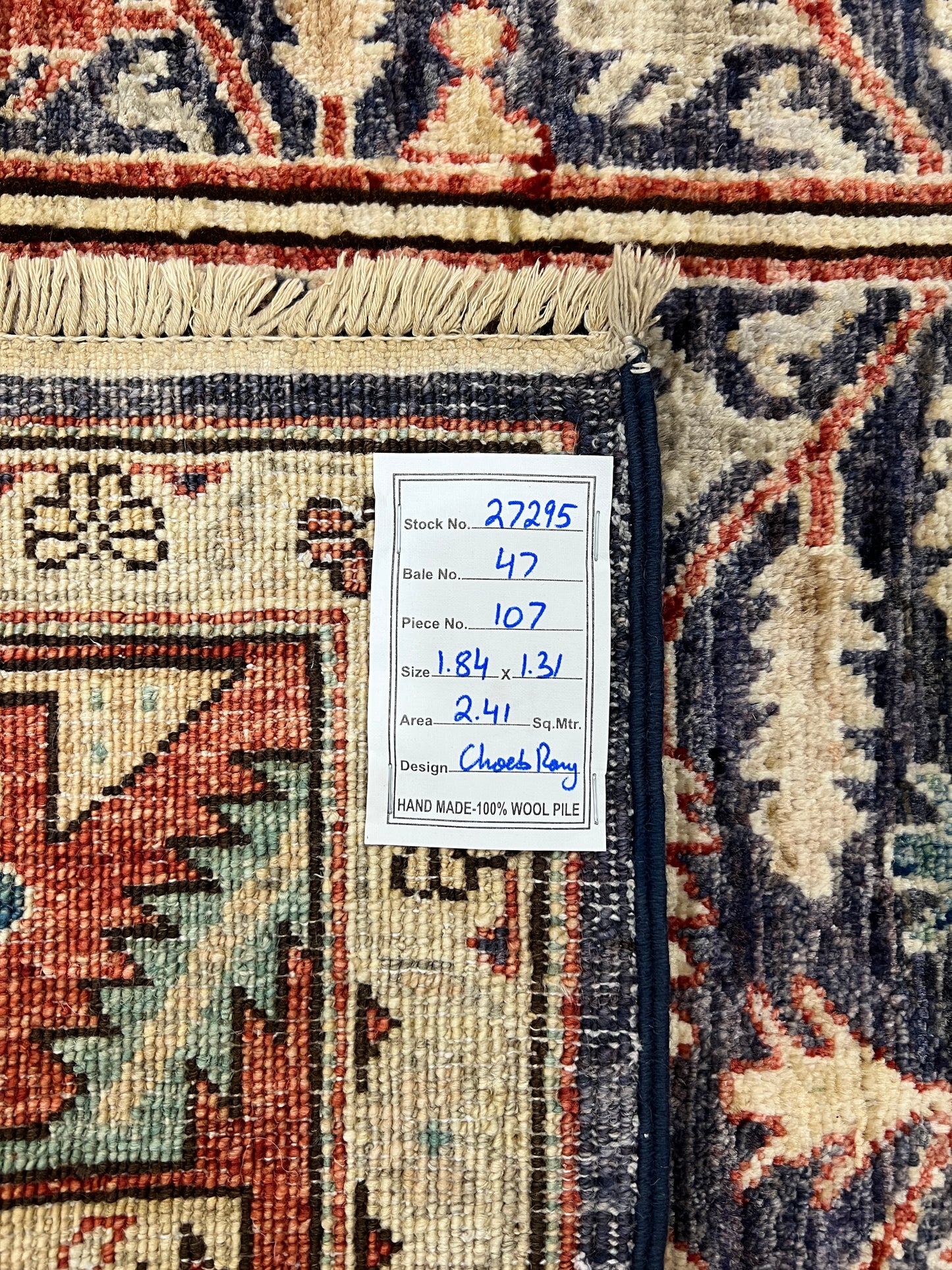 Turkmen weave Afghan, 19th.c Caucasian design 184x131 cm | Rug# 27295