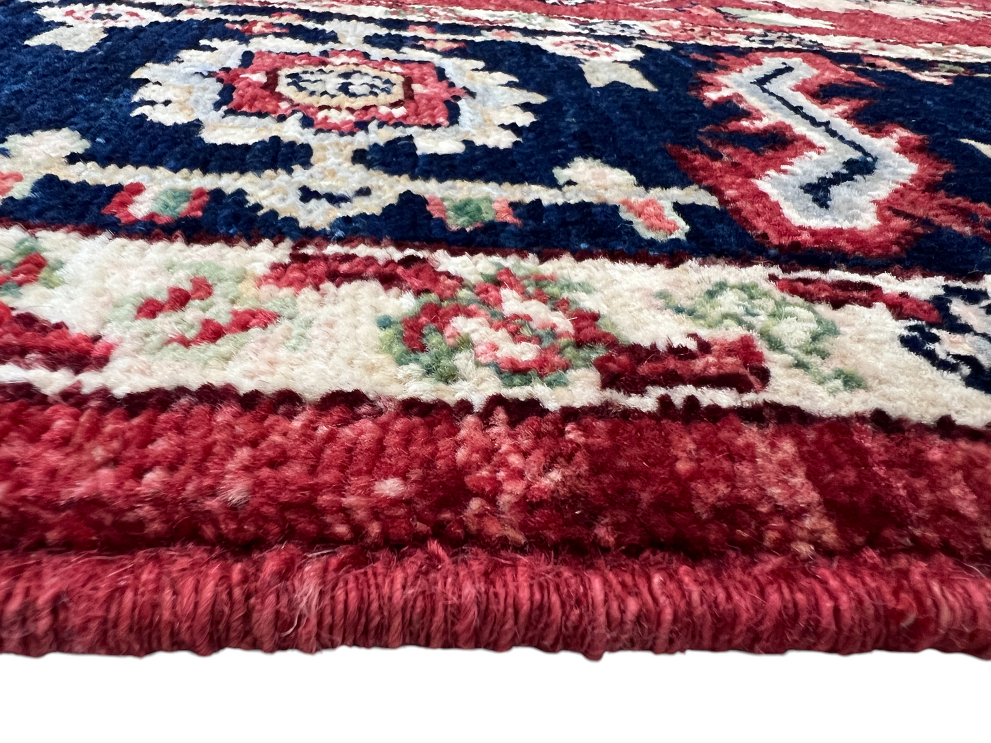 Turkmen weave Afghan, 19th.c Heriz design  235x181 cm | Rug# 27300