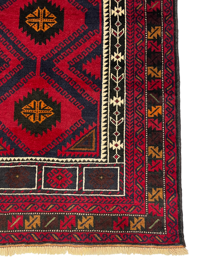 Nomadic Balouch Prayer, Afghanistan 142x83 cm | Rug#27302