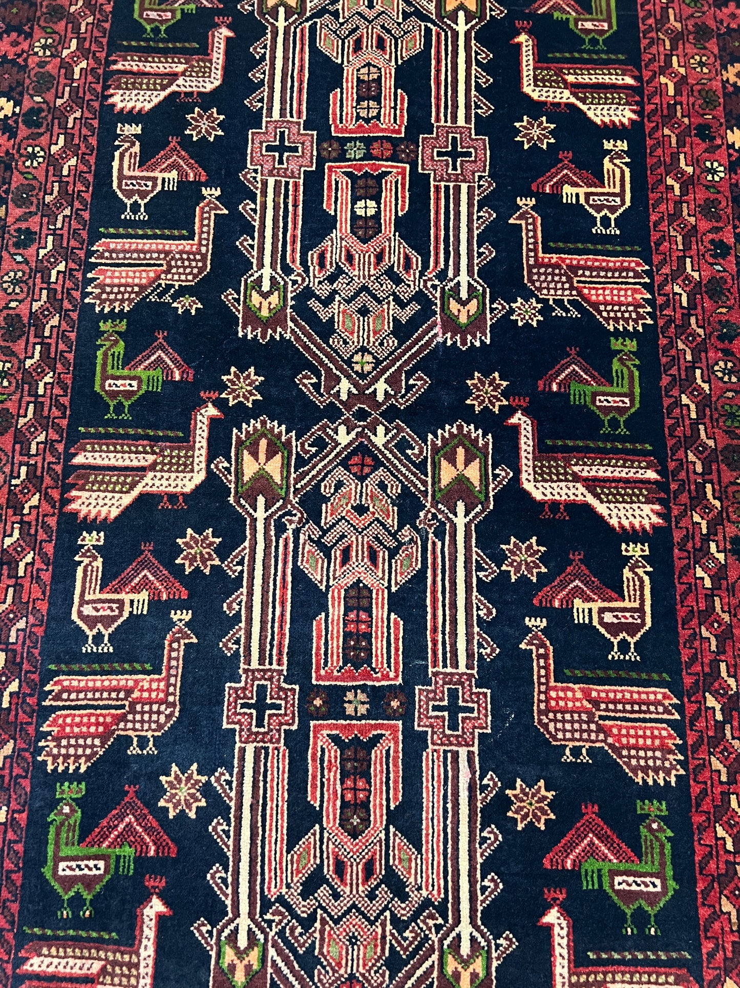 Nomadic Balouch prayer rug, circa 1960, Mashwani area Afghan 134x88 cm | Rug#27303