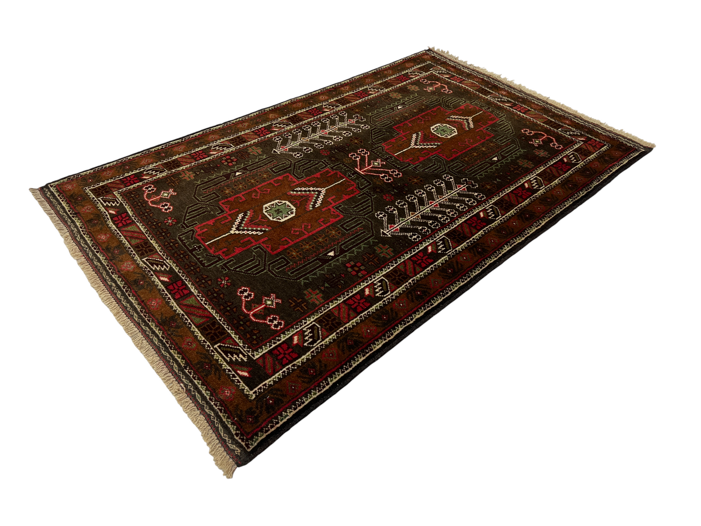 Hand knotted Balouch prayer rug 130×84 cm | Rug# 27306