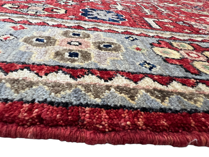 Hand knotted Afghan Turkmen weave rug 249×200 cm | Rug# 27307