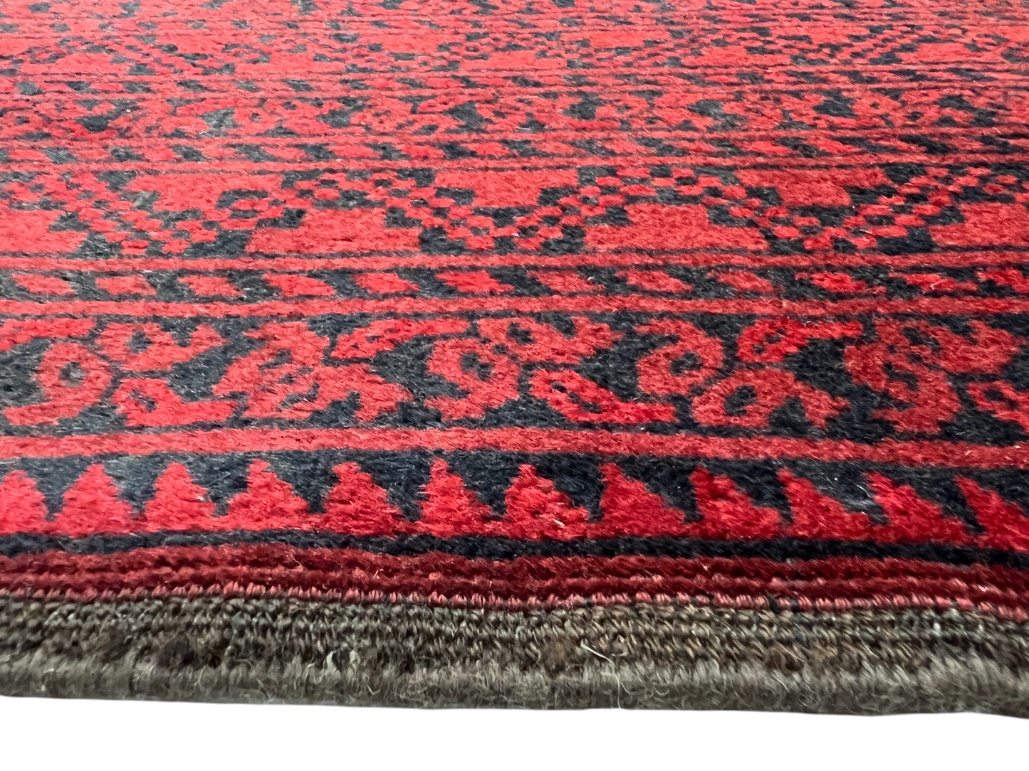 Hand knotted vintage Ersari Turkmen rug 280×202 cm | Rug# 27309