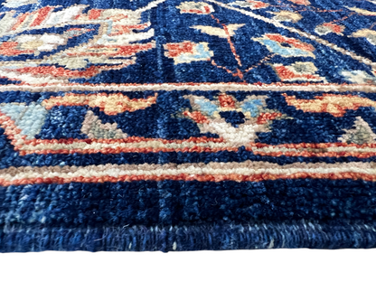 Hand knotted Afghan Turkmen weave bedside runner 152×58 cm | Rug# 27310