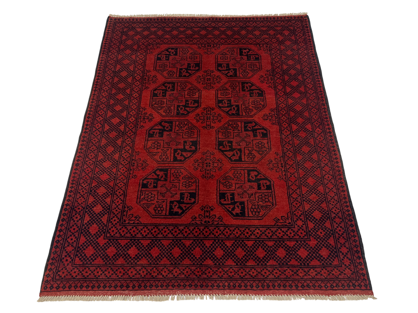Vintage Dolatabad Ersari rug, 193×152 cm | Rug# 27316