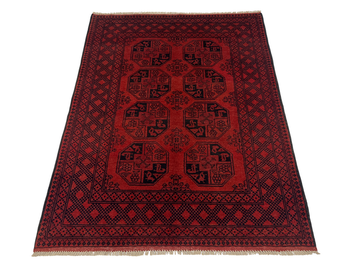 Vintage Dolatabad Ersari rug, 193×152 cm | Rug# 27316