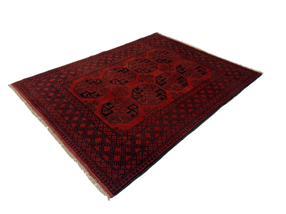 Vintage Dolatabad Ersari rug, 193×152 cm | Rug# 27316